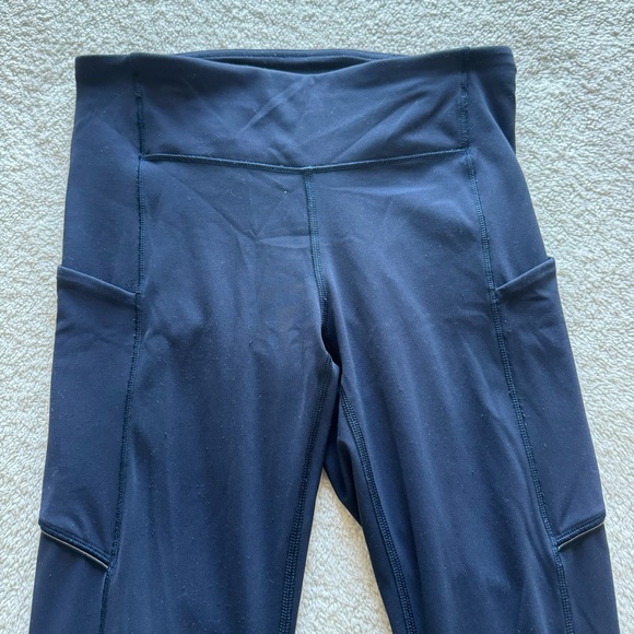 Lululemon Wunder Train High-Rise Tight with Pockets Navy leggings - Picture 2 of 11